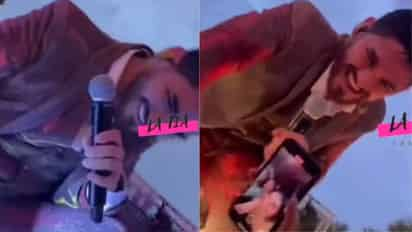 VIDEO: Acosan a vocalista de banda El Recodo en pleno concierto