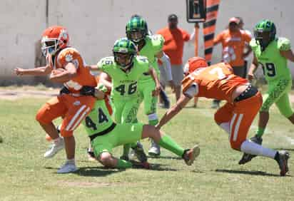 En la primera fecha, los Jaguares del Campestre Torreón recibieron a los
Aztecas y les ganaron en las tres categorías (RAMÓN SOTOMAYOR)