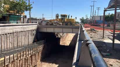 La obra del paso a desnivel 5 de Mayo presenta un avance del 82 por ciento y podría abrirse a la circulación en mes y medio. (EL SIGLO DE TORREÓN)