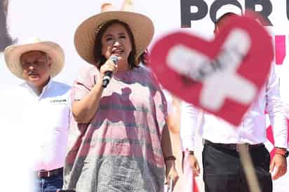 Mitin en el jardín Libertad con la candidata presidencial Xóchitl Gálvez por la coalición, 'Fuerza y corazón por México'. Domingo 5 mayo 2024. Foto: Agencia EL UNIVERSAL/Berenice Fregoso/LCG.