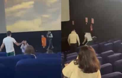 Pelea en sala de cine (CAPTURA)