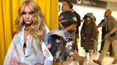 Captan a Paulina Rubio con chamarra invernal en pleno calor en Sonora