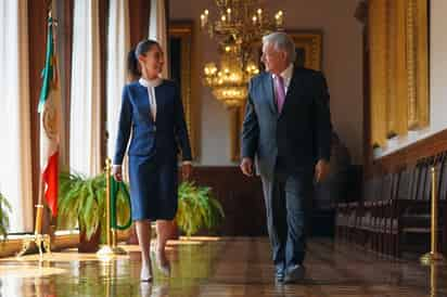 Claudia Sheinbaum y López Obrador. 