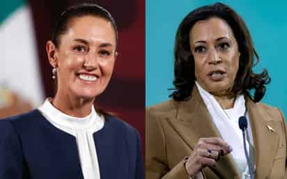 La vicepresidenta Kamala Harris felicitó a Claudia Sheinbaum.
