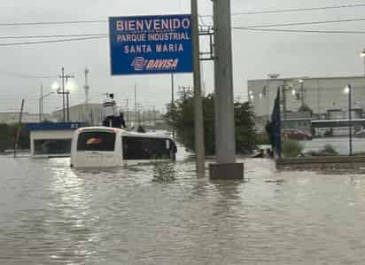 Lluvias en Saltillo. 