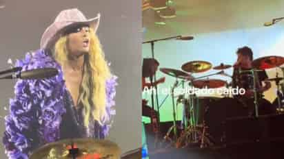 Paulina Rubio regaña a su baterista en pleno concierto: '¿qué pedo, cabr..?'