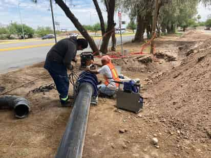 Simas. Interconexión en calle Valdez Llano de Torreón (MARÍA ELENA HOLGUÍN)