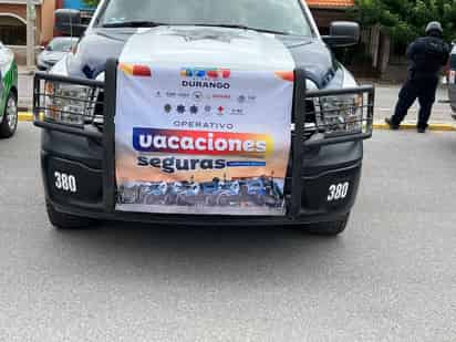 Arranca operativo de seguridad de periodo vacacional en La Laguna de Durango