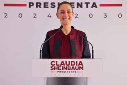 La virtual presidenta electa Claudia Sheinbaum. (ARCHIVO)