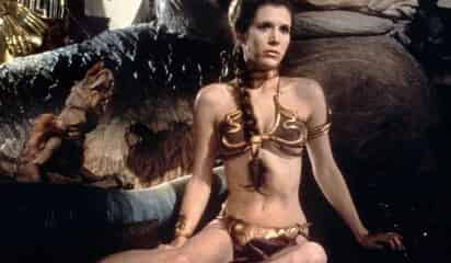 Bikini dorado de Princesa Leia en 'Star Wars' alcanza 175.000 dólares en subasta