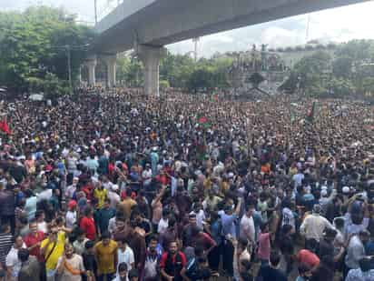 Protestas en Bangladesh. 