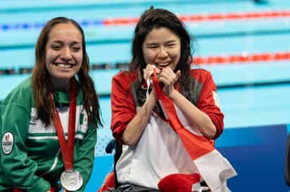 La para nadadora mexicana se quedó muy cerca de conseguir la de oro, que se llevó la china Yip Pin Xiu, pero no resta importancia al triunfo conseguido en el Centro Acuático de París en los Juegos Paralímpicos.