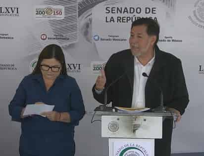 El presidente de la Mesa Directiva del Senado, Gerardo Fernández Noroña. (ESPECIAL)