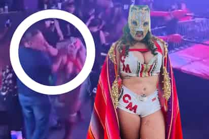 'La Hiedra' sufre agresión sexual en pleno evento de lucha libre