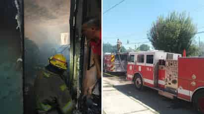 Incendio en el interior un domicilio ubicado en la colonia Tierra Blanca. (EL SIGLO DE TORREÓN)