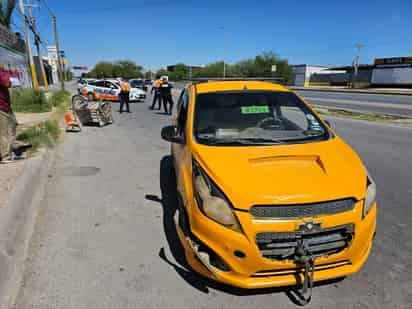 Vehículo de la marca Chevrolet línea Spark en color amarillo modelo 2015. (EL SIGLO DE TORREÓN)