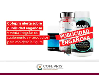 Alertan sobre publicidad engañosa y venta irregular de suplementos para moldear la figura