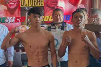 Boxeadores pasan el pesaje con éxito antes de la gran función en la Arena Coliseo Tony Arellano