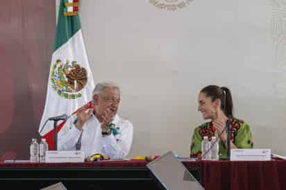 Claudia Sheinbaum visitó Guaymas, Sonora, junto al expresidente Andrés Manuel López Obrador para entregar obras de distribución de agua para el pueblo Yaqui el pasado 27 de septiembre. Foto: Agencia EL UNIVERSAL/Gabriel Pano/EMG