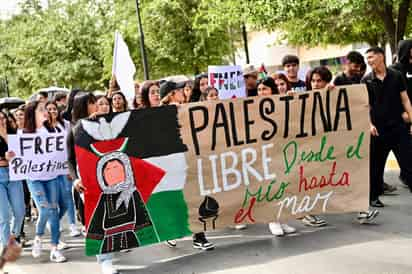 Exigen libertad por Palestina en Torreón (ENRIQUE TERRAZAS) 