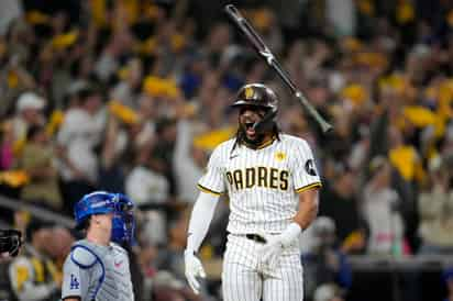 El dominicano Fernando Tatis Jr. consiguió un jonrón de dos carreras en la segunda entrada del duelo frente a los Dodgers de Los Ángeles.