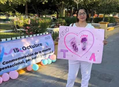  Aleida Hernández, participó este domingo en la Caminata del Amor, en donde recordó a sus dos bebés: Tamara y Amelí.