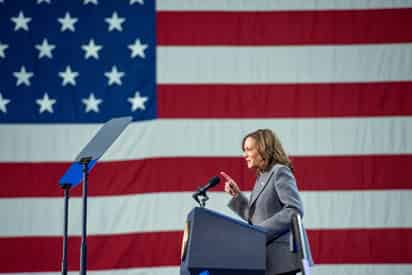 La vicepresidenta de Estados Unidos y candidata demócrata a la Casa Blanca, Kamala Harris. (AGENCIA)