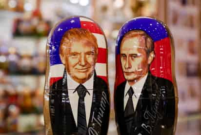 Donald Trump y Vladimir Putin. (ARCHIVO)