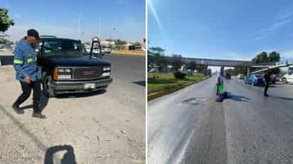 Pick up de la marca GMC, línea Sierra, modelo 1989, color negro. (EL SIGLO DE TORREÓN)