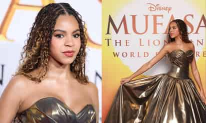 El vestido de hija de Beyoncé desata críticas tras premier de Mufasa