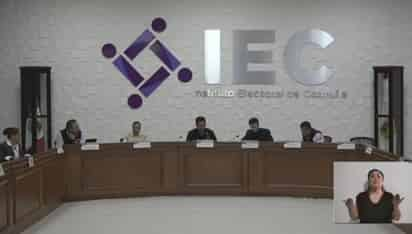  Consejo General del Instituto Electoral de Coahuila (IEC). (ESPECIAL)