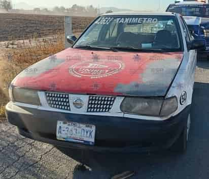 Taxi robado en Gómez Palacio.