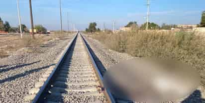 Arrollado por el tren en San Pedro, Coahuila.