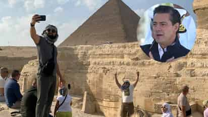 Captan al expresidente Peña Nieto en Egipto | VIDEO