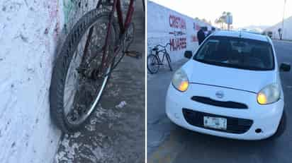 Ciclista termina inconsciente tras ser arrollado por un auto en Gómez Palacio