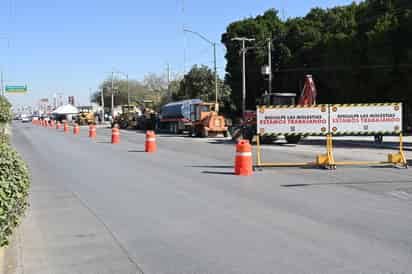 Quitan rotonda en bulevar Rebollo de Gómez Palacio