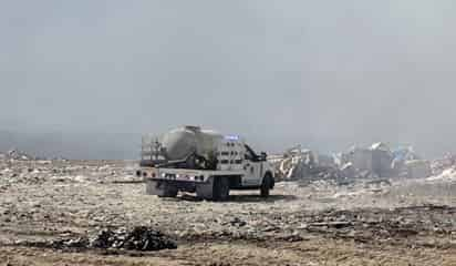 Incendio sofocado con éxito en el relleno sanitario local de Monclova