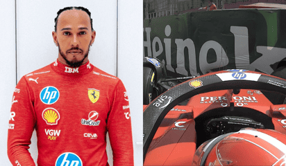 Lewis Hamilton sufre leve accidente en segundo día de pruebas privadas de Ferrari en Barcelona