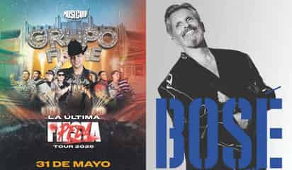 ¿Miguel Bosé o Grupo Firme? Los laguneros tienen dos opciones de conciertos en mayo y junio