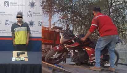 Detienen a motociclista implicado en robo a negocio