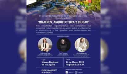 ¿Mujeres en la Arquitectura? CACLAC invita a foro en el MUREL
