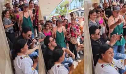 Para recordar. El cantante se acercó a la chica y juntos interpretaron canciones como Mi mayor anhelo.