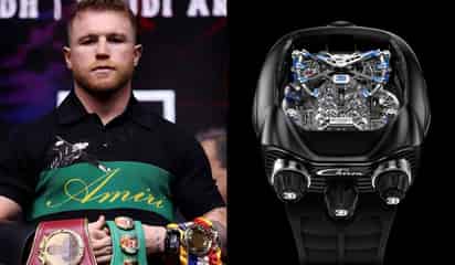 ¿Cuánto vale el reloj Bugatti que Canelo Álvarez usó previo a la pelea con William Scull?