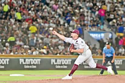 El estelar lanzador Guinda, Aldo Montes, es el probable abridor para el primero ante regios. (Foto Enrique Terrazas)