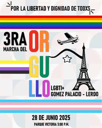 Lanzan Lema de tercera Marcha del Orgullo LGBTIQ+ en La Laguna de Durango