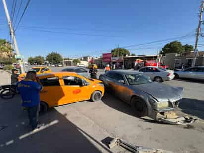 Colisión múltiple en Ciudad Nazas deja una mujer lesionada