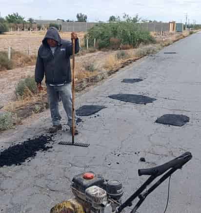 Programa bacheo en San Pedro.
