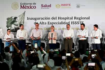 Claudia Sheinbaum visita Torreón para inaugurar el Hospital Regional de Alta Especialidad del ISSSTE