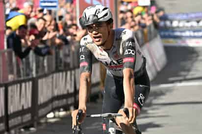 El joven ciclista mexicano tiene una ventaja general de 1 minuto y 13 segundos sobre su compañero de equipo, Juan Ayuso.
