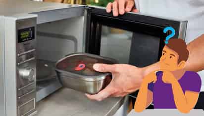 Objetos metálicos en el horno de microondas (ESPECIAL)